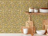 Citrus Grove Olive Green - Lemons
