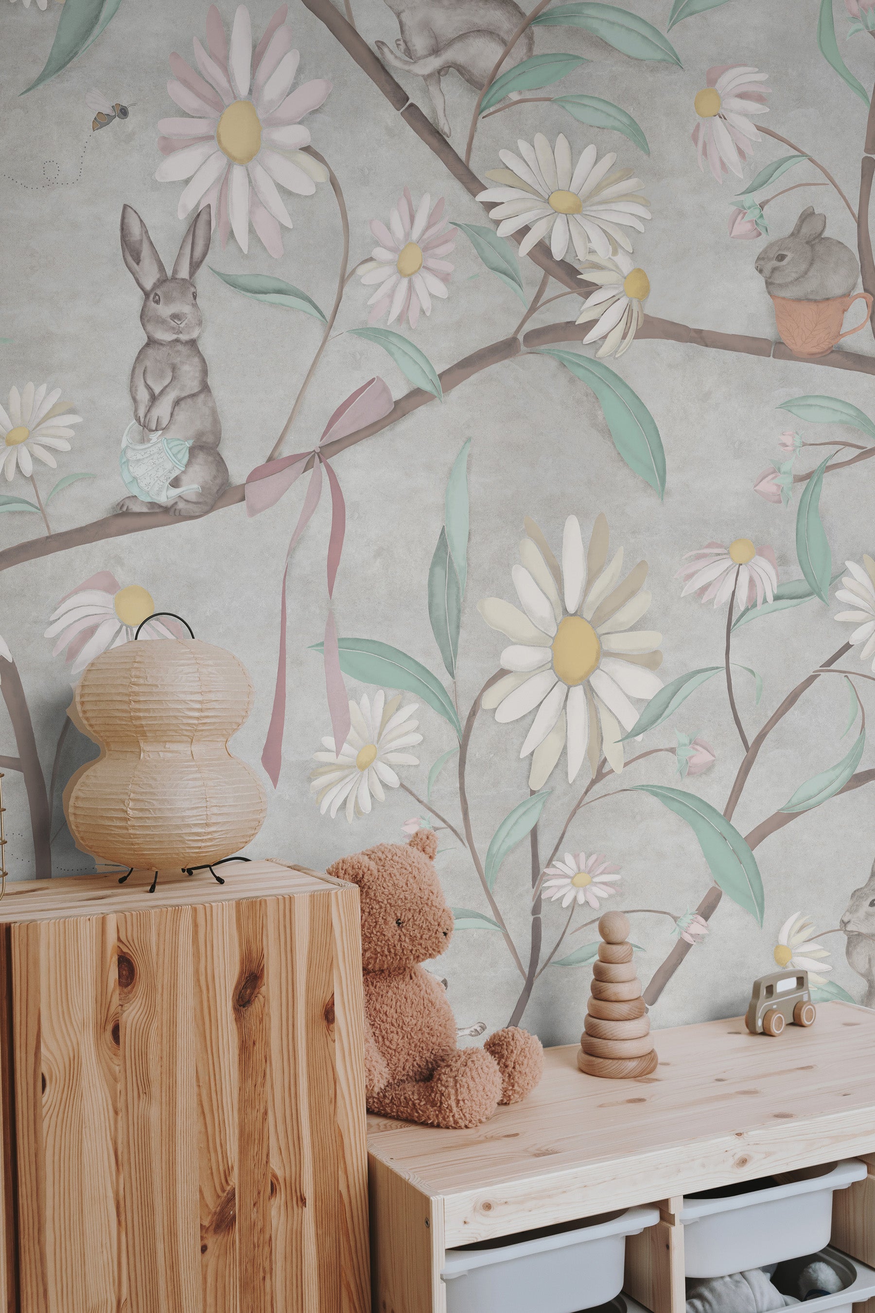 Cottontail Mural Close Lifestyle Image