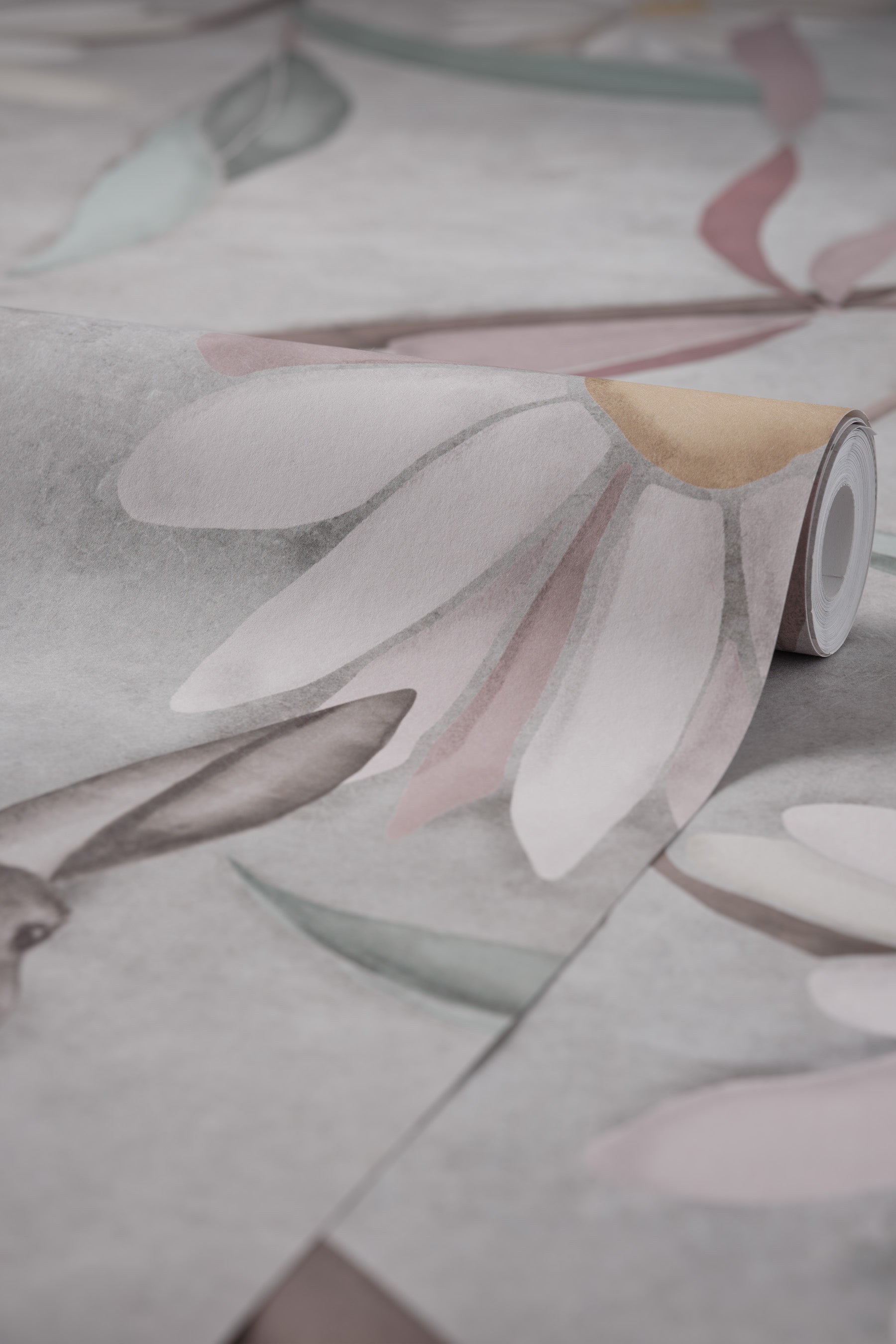Cottontail Mural Roll Detail Image