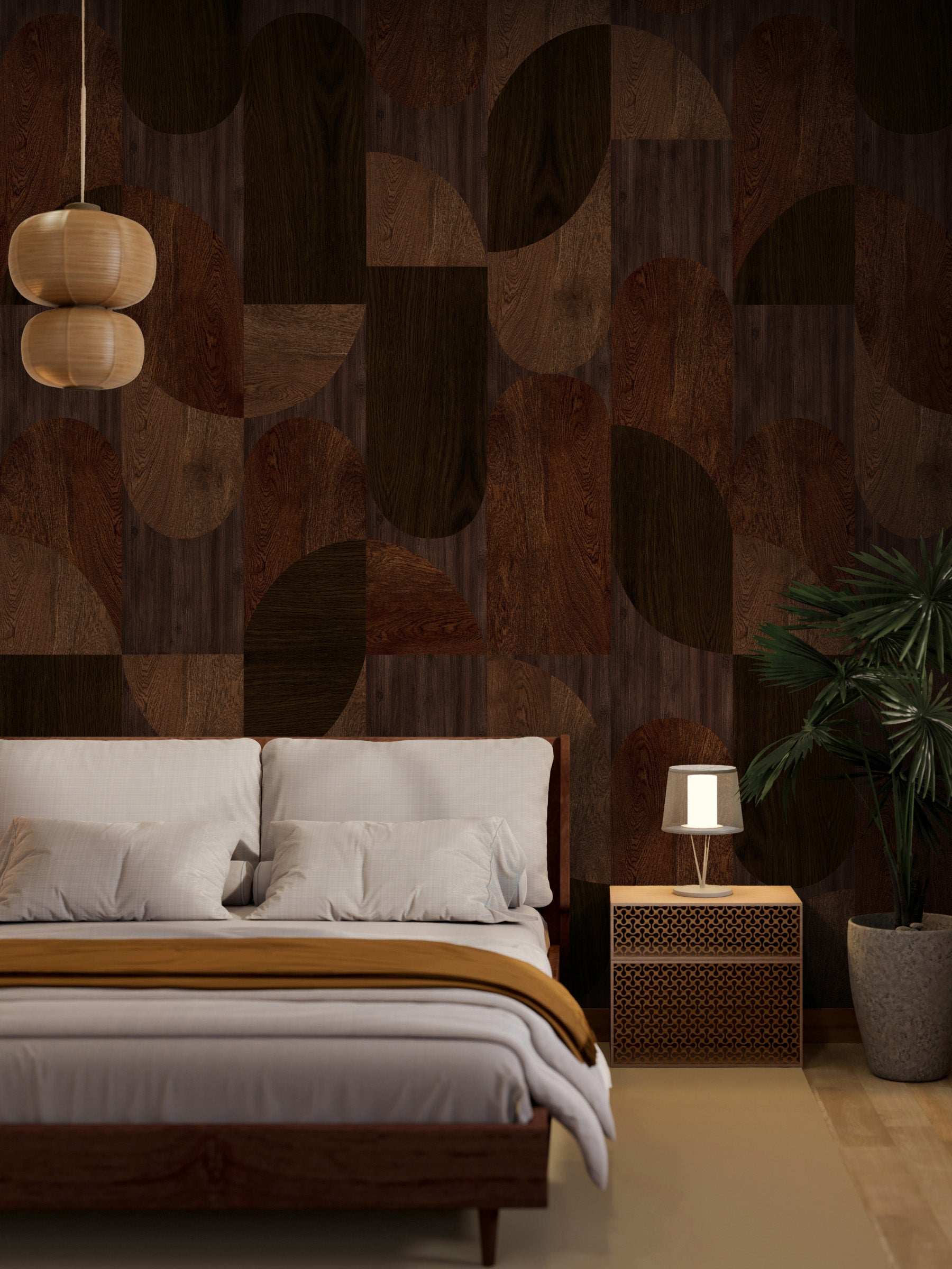 Arches Mural - Mahogany