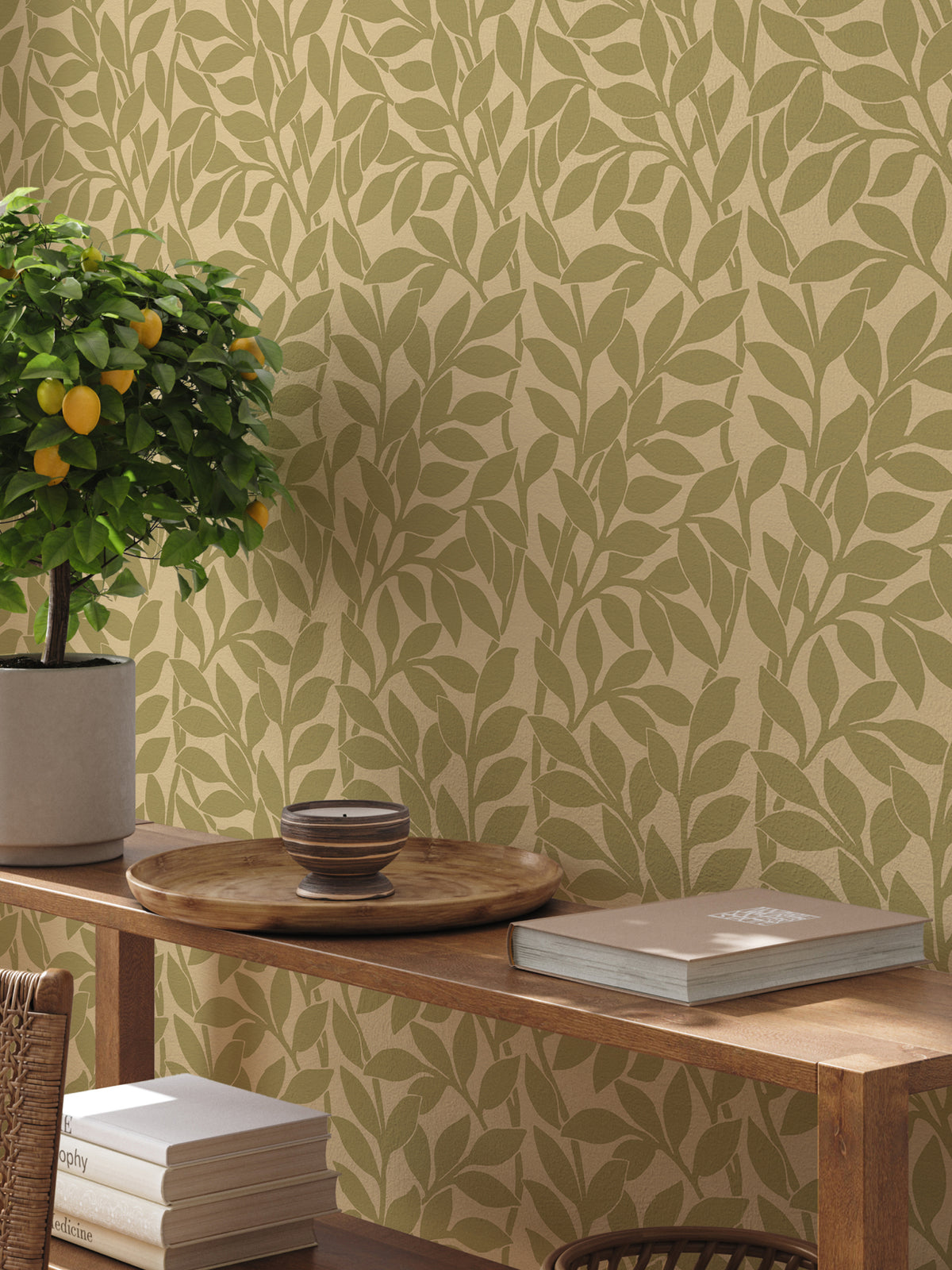 Citrus Grove Olive Green - Leaves