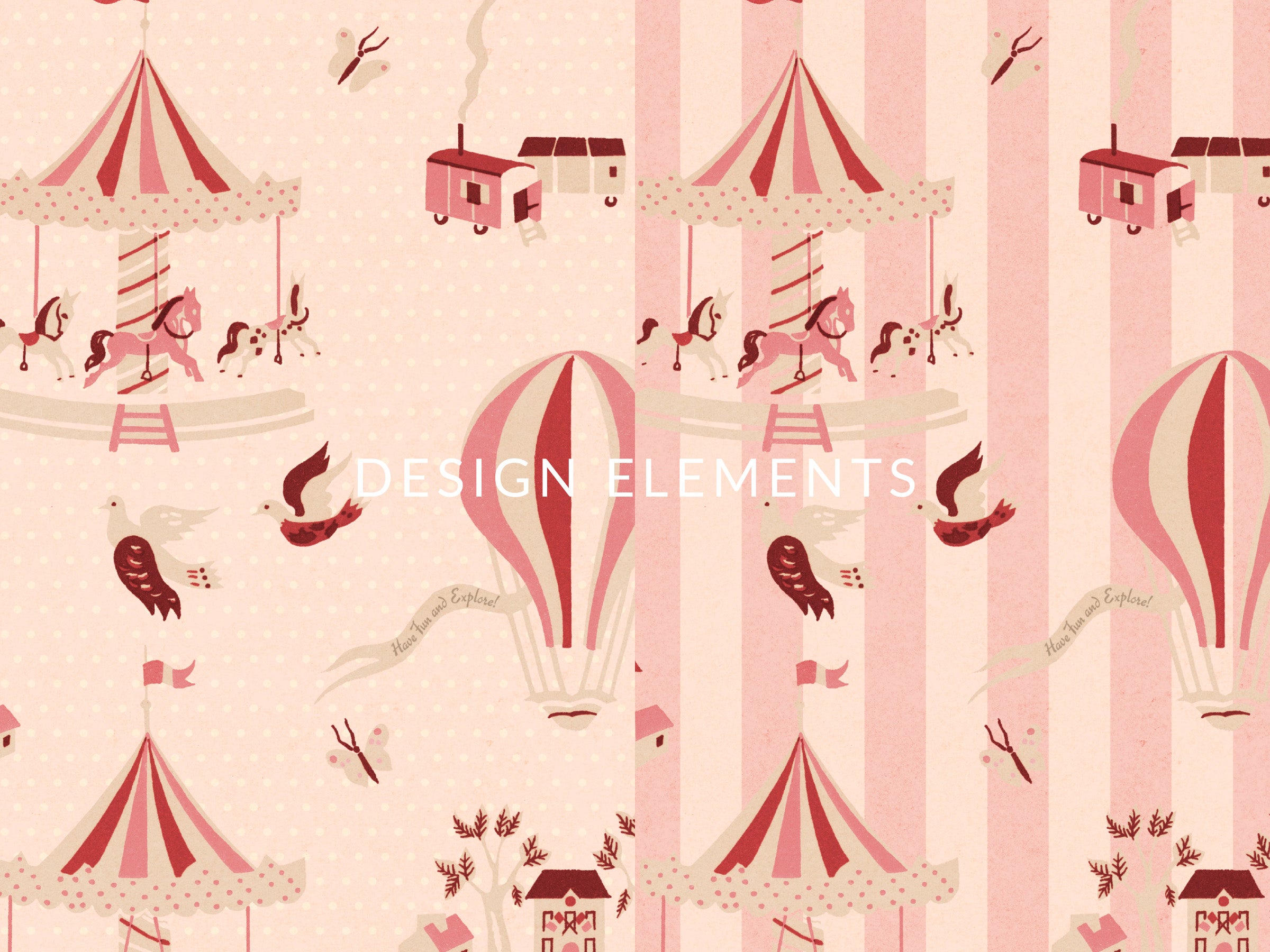 Funfair Soft Pink - Polka Dots