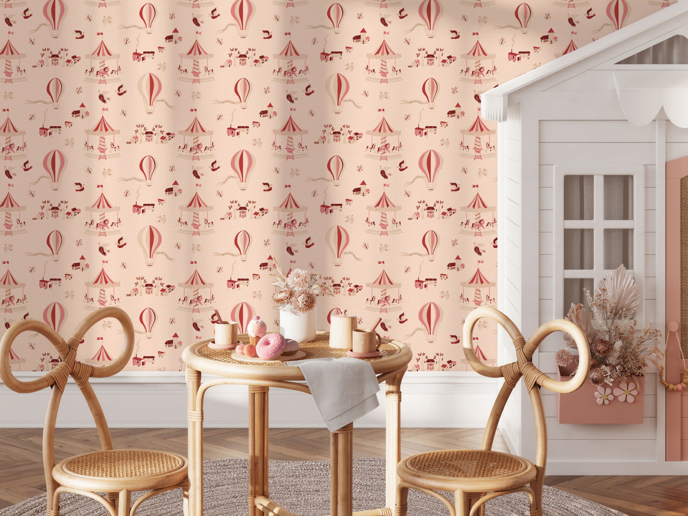 Funfair Soft Pink - Polka Dots