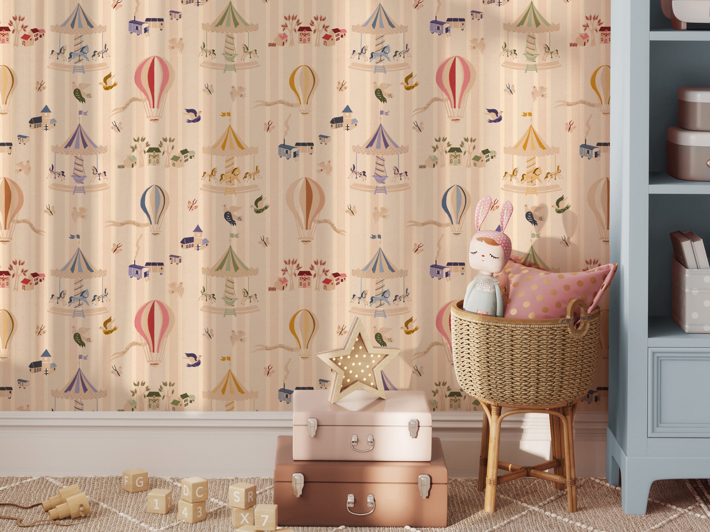 Funfair Soft Rainbow - Stripes