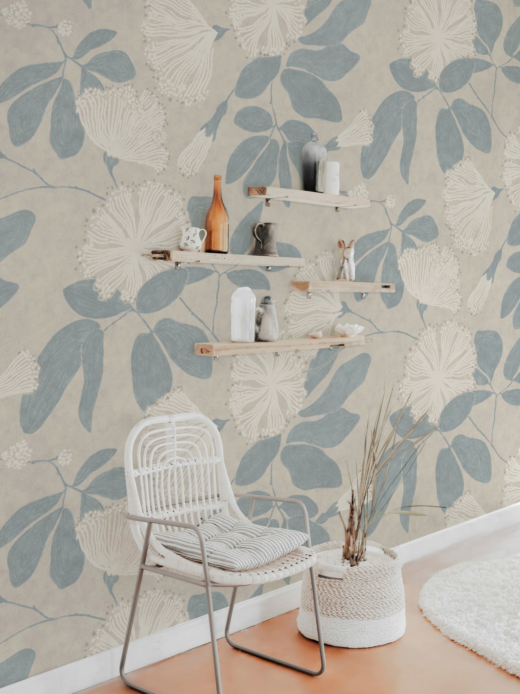 Passion Flower Mural - Whisper Sea