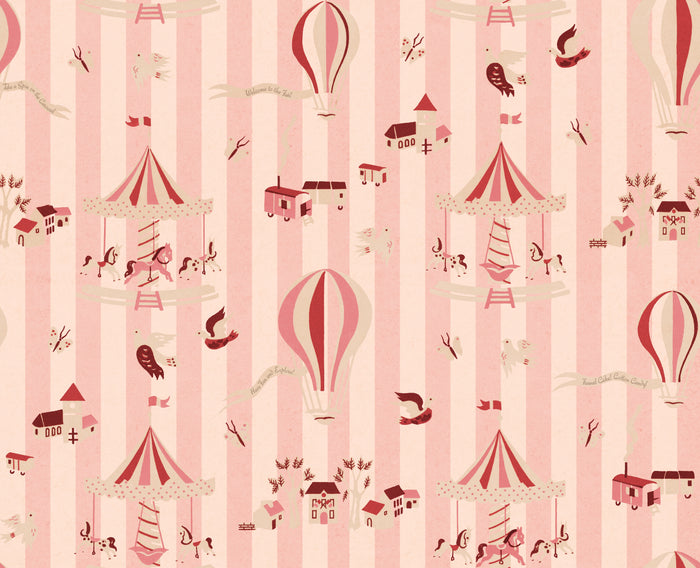 Funfair Soft Pink - Stripes