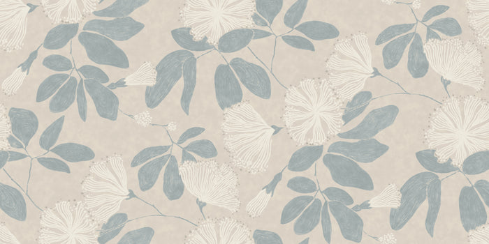 Passion Flower Mural - Whisper Sea