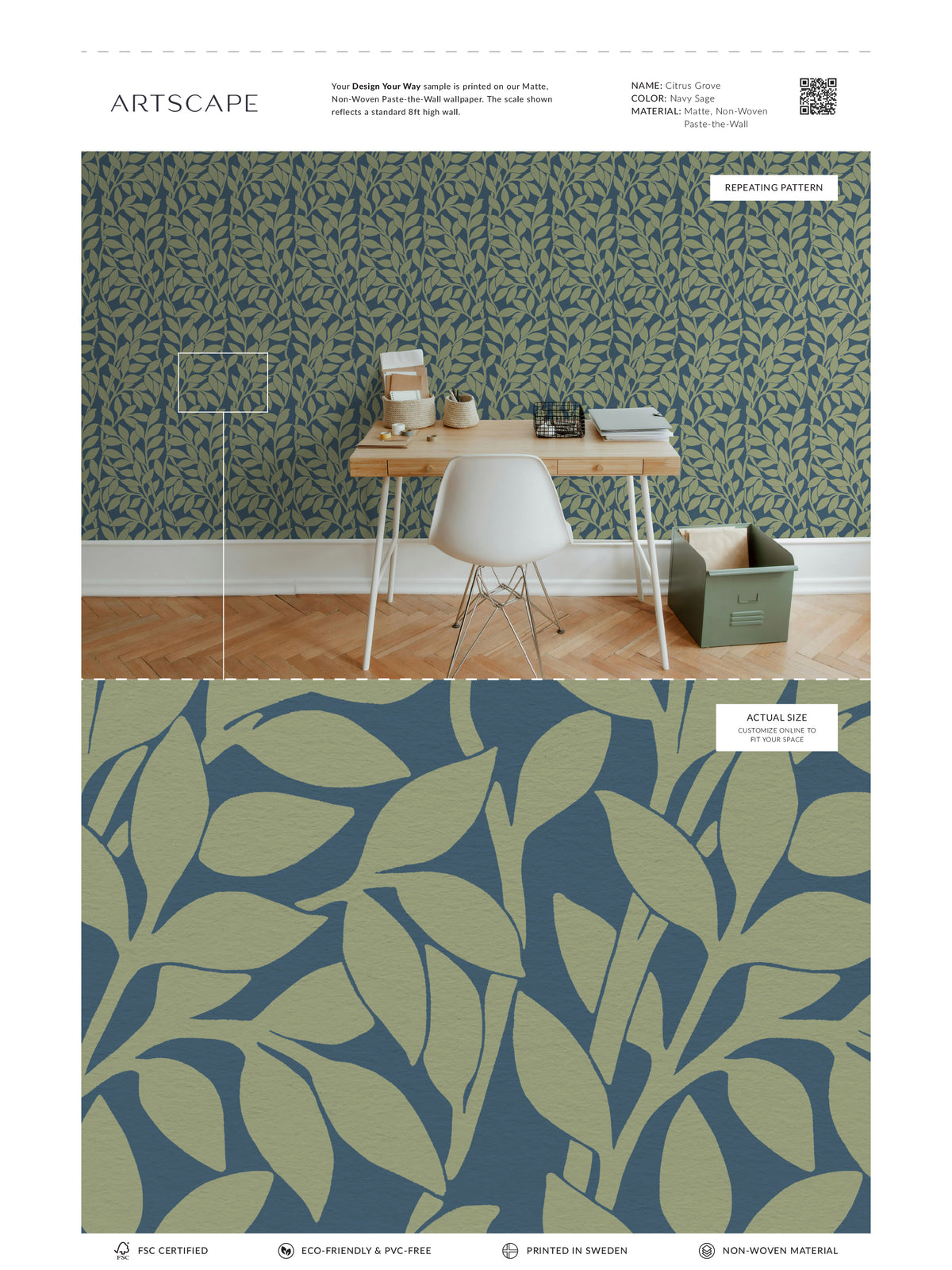 Citrus Grove Navy Sage - Leaves