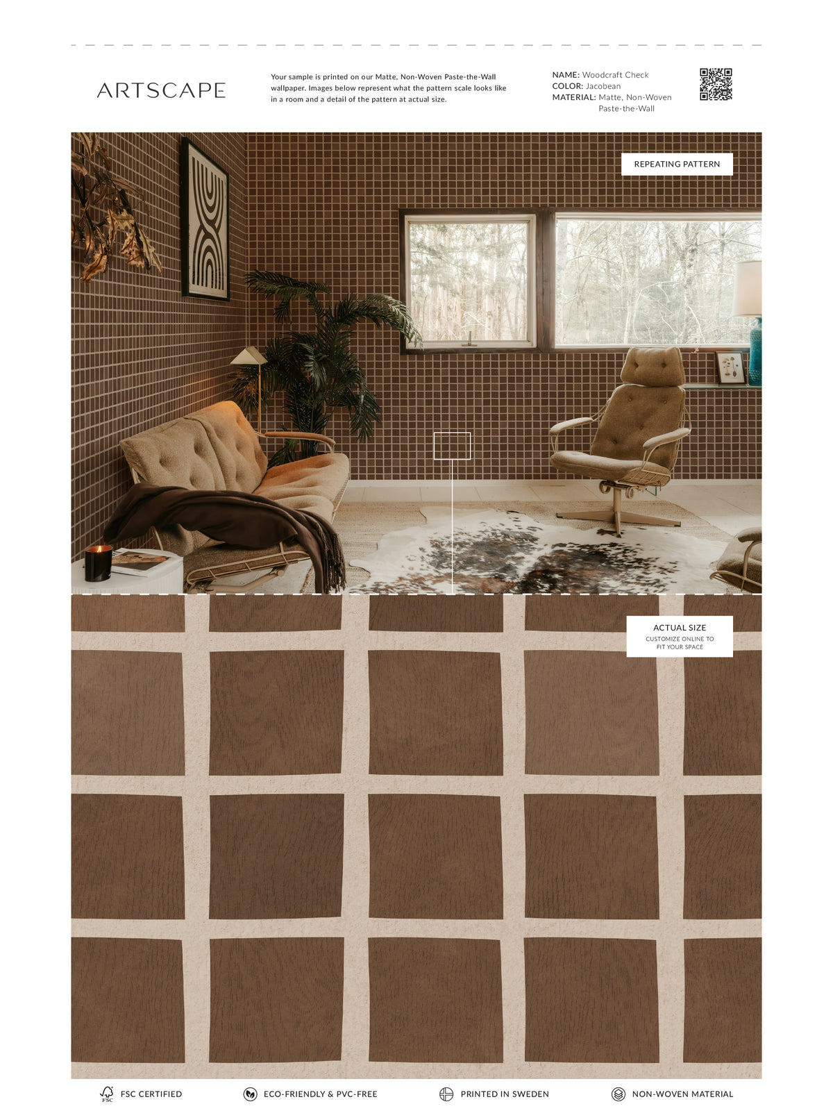 Woodcraft Check - Jacobean