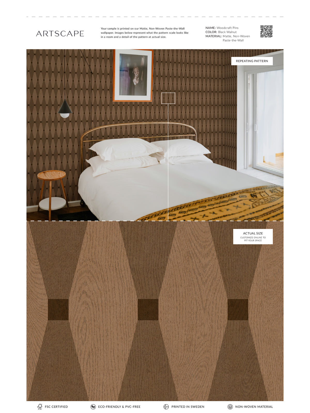 Woodcraft Pins - Black Walnut