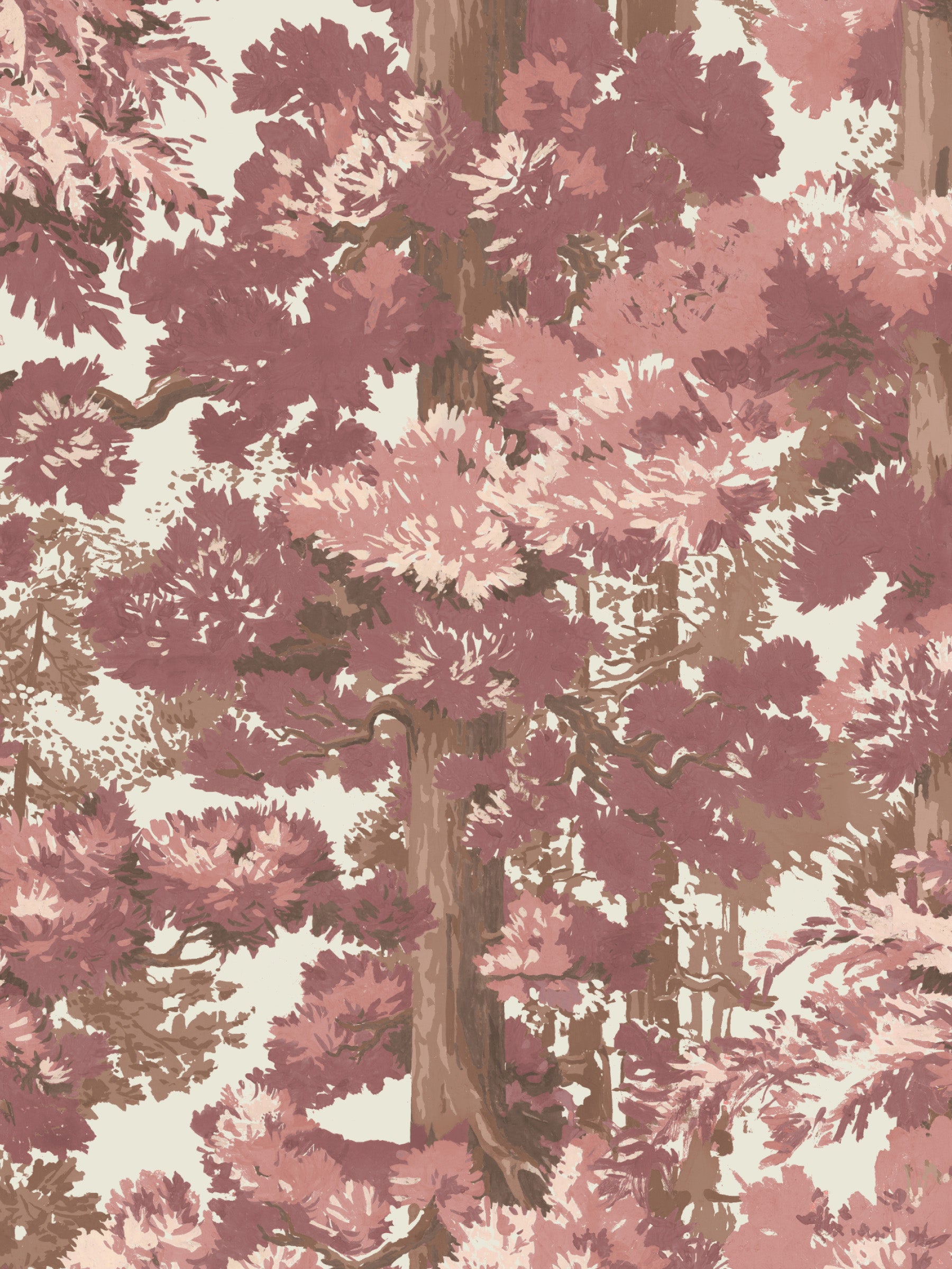Sequoia Mural - Bark Rose