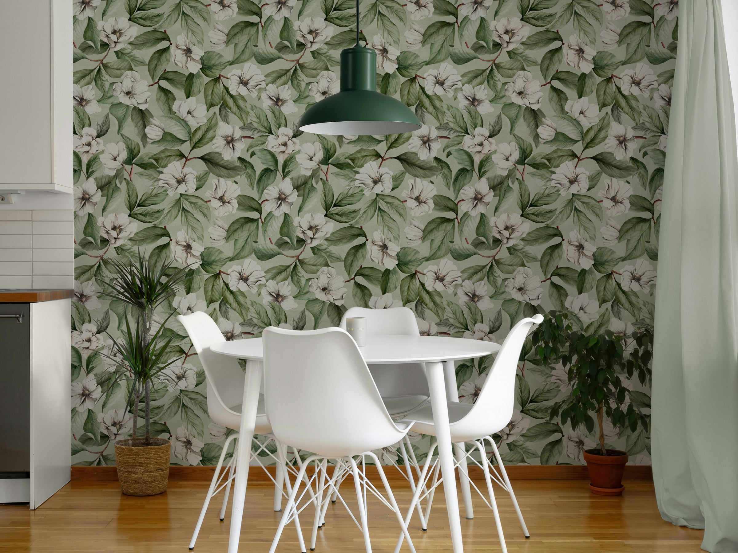 White Magnolia - Green